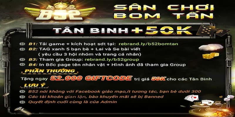 Các khuyến mãi B52club hoàn trả và tích điểm VIP