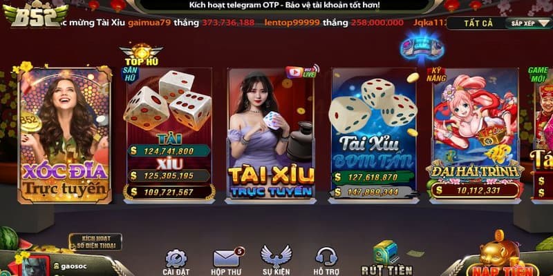 Khám phá thế giới Live casino B52club đầy hấp dẫn